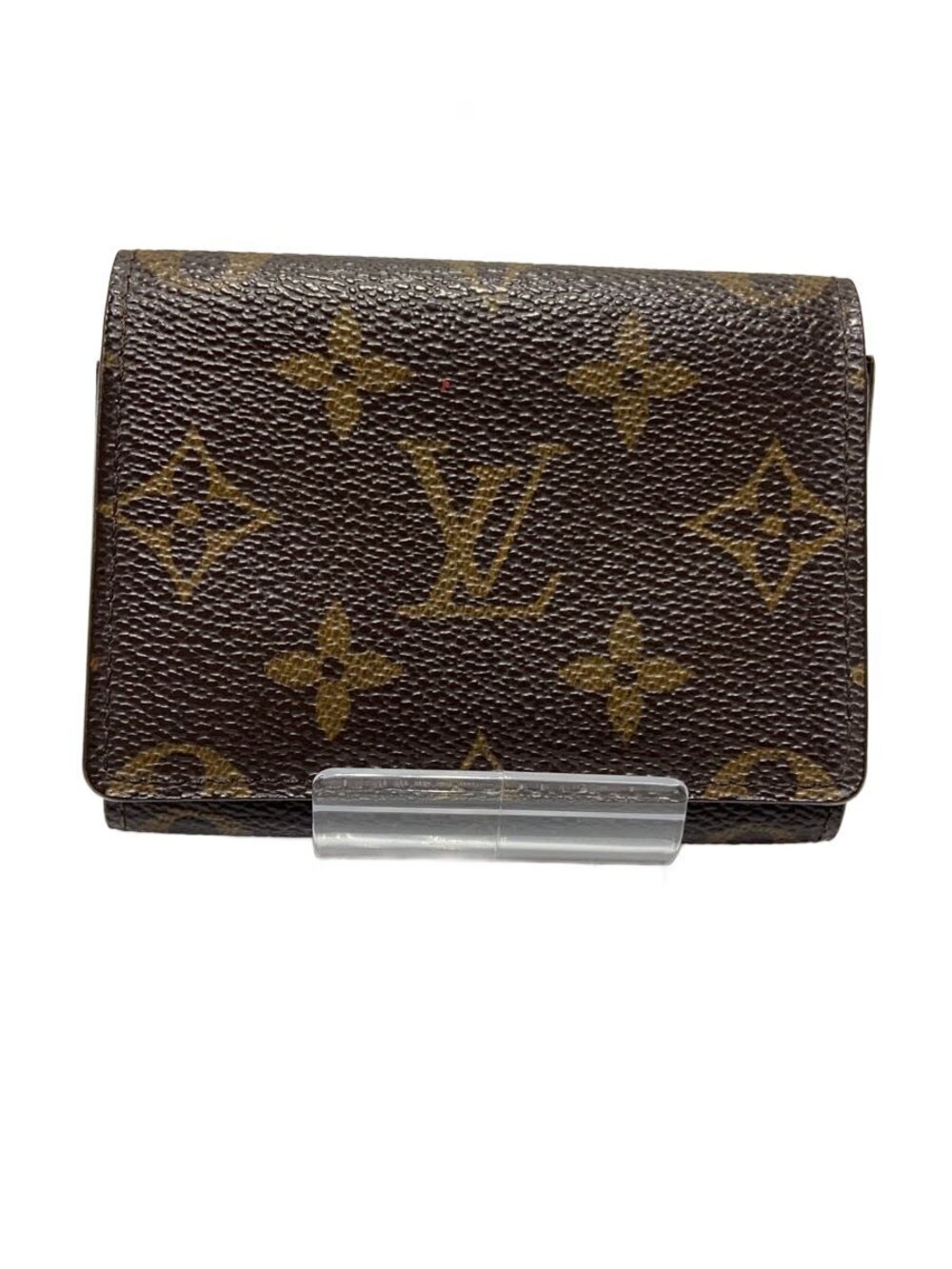 LOUIS VUITTON Envelope Wallet Carte de Visite Monogram Canvas Brown Solid